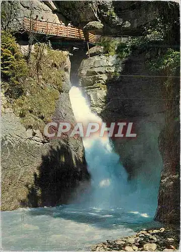 Moderne Karte Lauterbrunnen Trummelbachfalle