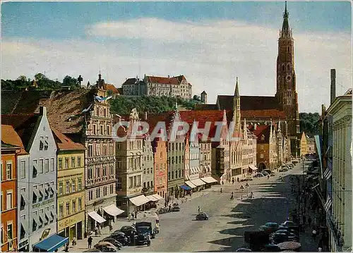 Cartes postales moderne Altsadt mit Burg Trausnitz