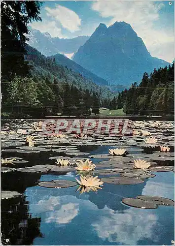 Cartes postales moderne Riesser See gegen Zugspitzgruppe