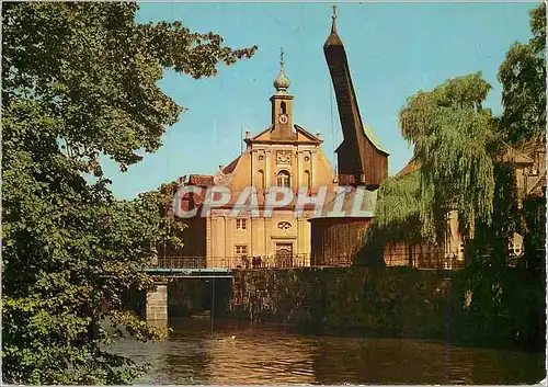 Cartes postales moderne Alter Kran und Kaufhaus
