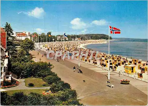 Cartes postales moderne Ostseeheilbad Travemude Drapeau Norvegien