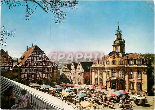 Moderne Karte Marktplatz mit Rathaus