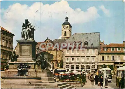 Cartes postales moderne Marktplatz mit Ruckert-Denkmal