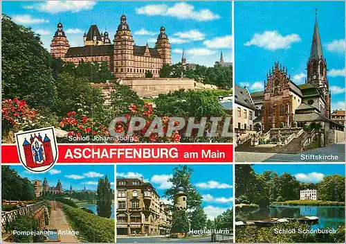 Cartes postales moderne Aschaffenburg panorama