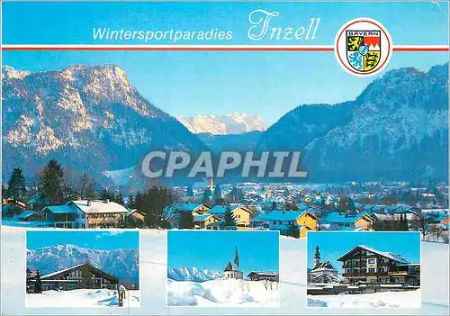 Moderne Karte Wintersportparadies Inzell