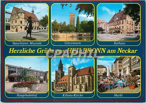 Moderne Karte Heilbronn am Neckar