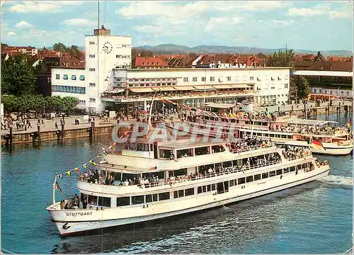 Moderne Karte Motorschiff Stuttgart Bateau