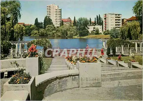 Moderne Karte Lietzensee mit Hochhaus