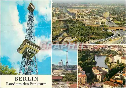 Moderne Karte Rund um der Funkturm