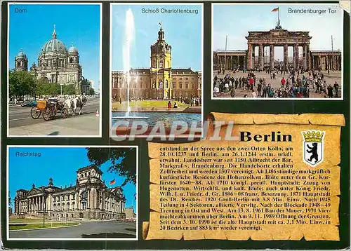 Cartes postales moderne Berlin panorama