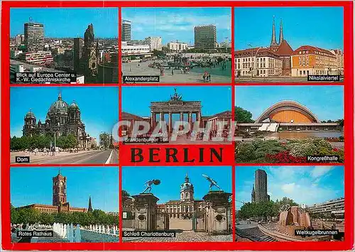 Cartes postales moderne Berlin Panorama