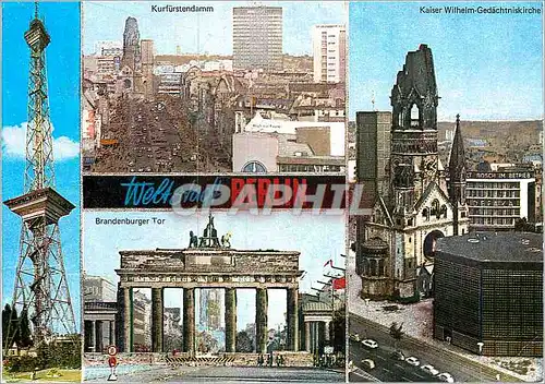 Moderne Karte Weltstadt Berlin