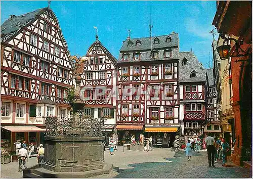 Moderne Karte Marktplatz Bernkastel Mosel