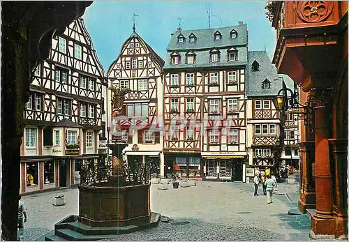 Moderne Karte Bernkastel Marktplatz Mosel