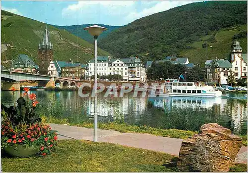 Cartes postales moderne Weinstadt Bernkastel Mosel Bateau