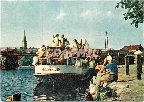 Cartes postales moderne Mikolajki Na przystani Powiat Bateau