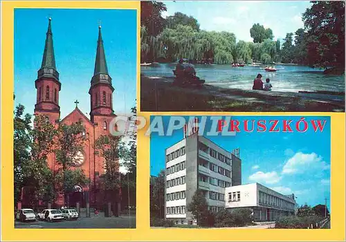 Cartes postales moderne Pruszkow Cathedrale-Fragment Parku