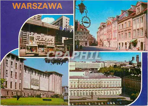 Moderne Karte Warszawa Panorama