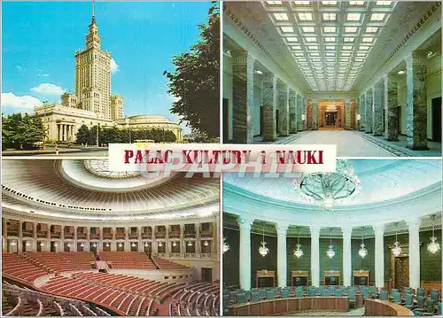 Moderne Karte Palac Kultury I Nauki Warszawa