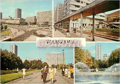 Moderne Karte Warszawa Panorama