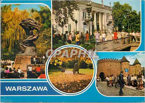 Cartes postales moderne Palac Lazienkach Barbakan Warszawa