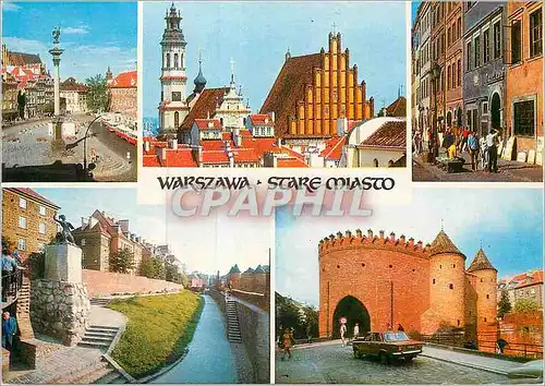 Moderne Karte Stare Miasto Warszawa