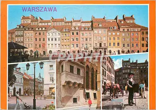 Moderne Karte Warszawa Panorama