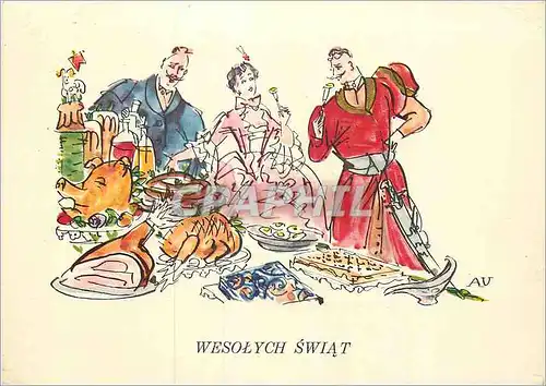 Cartes postales moderne Wesolych Swiat