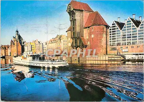 Cartes postales moderne Zuraw nad Motlawa Gdansk Bateau