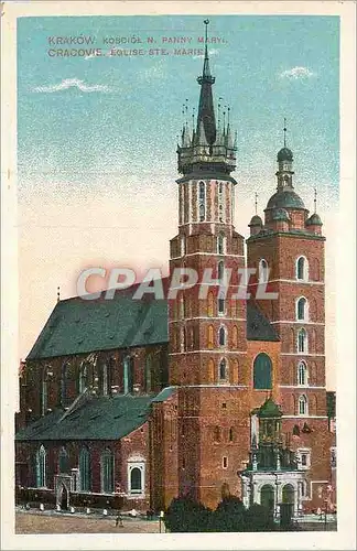 Cartes postales Eglise St. Marie Krakow