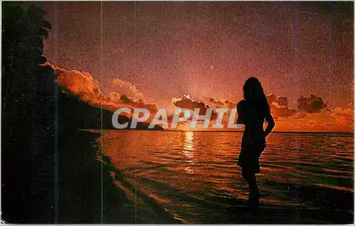 Cartes postales moderne Sunset in Tahiti Faaa