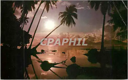 Moderne Karte Punaauia Tahiti Francaise