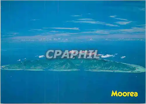 Moderne Karte Isle of Moorea