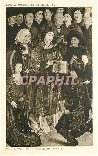 Cartes postales Escola Portuguesa sec XV Lisbonne Nuno Goncalves Painel do Infante