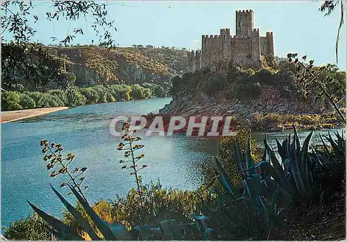 Moderne Karte Almourol Castle Portugal