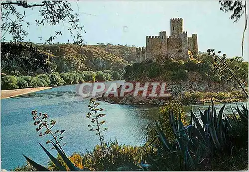 Moderne Karte Almourol Castle Portugal