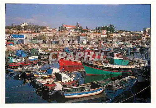 Moderne Karte Doca do Comercio Setubal Bateaux de peche