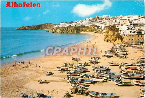 Moderne Karte Fishermen Beach Algarve-Albufeira