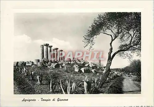 Moderne Karte Agrigento Tempio di Giunone