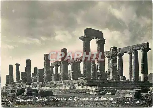 Cartes postales moderne agrigento Tempio di Giunone e  di Lucinia