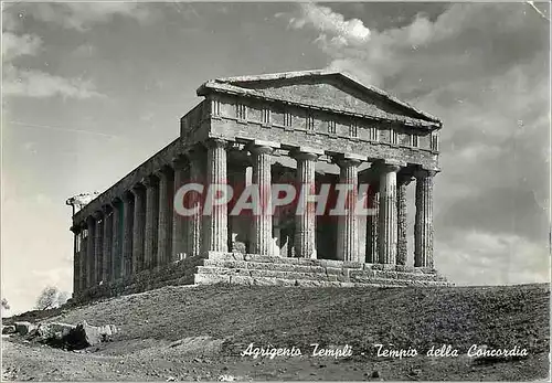 Moderne Karte Agrigento Tempio della Concordia