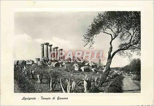 Moderne Karte Agrigento Tempio di Giunone