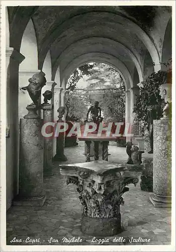 Moderne Karte Anacapri San Michele - Loggia delle Sculture