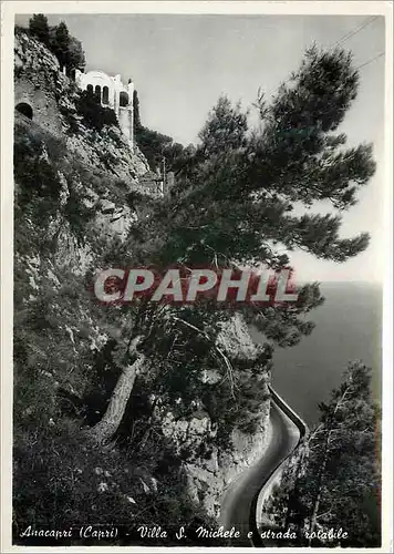 Cartes postales moderne Anacapri San Michele - Strada rotabile