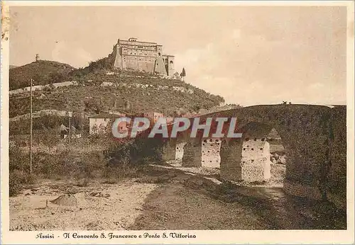 Cartes postales moderne Assisi Il Convento S.Francesco Ponte S.Vittorino