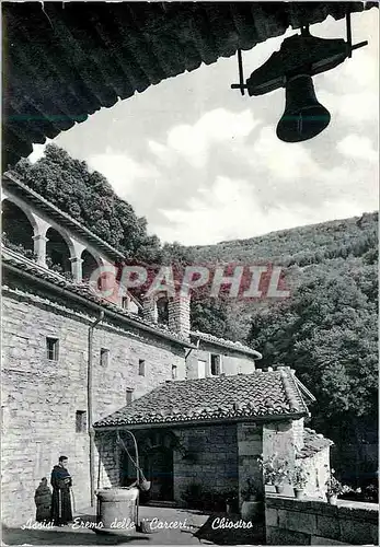 Moderne Karte Assisi Eremo delle Carceri-Chiostro