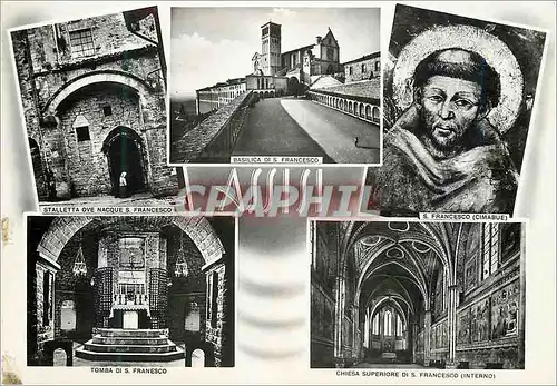 Cartes postales moderne Assisi S. Francesco Panorama