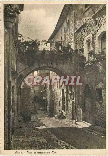 Cartes postales moderne Assisi Via Caratteristica