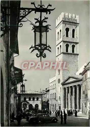 Moderne Karte Assisi Piazza del Comune