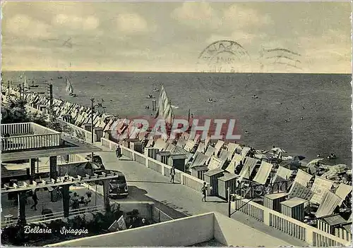 Moderne Karte Bellaria Spiaggia Rmini